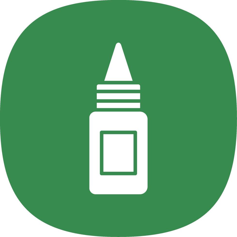 Bottle Glyph Curve Icon Design vector