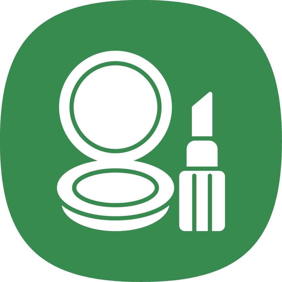 Beauty Glyph Curve Icon Design vector