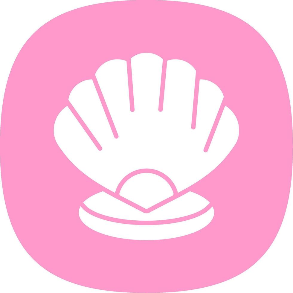 Shell Glyph Curve Icon Design vector