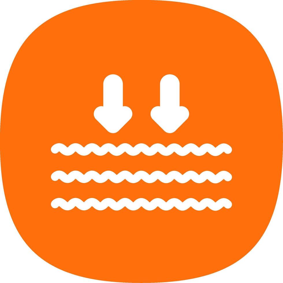 Arrows Glyph Curve Icon Design vector