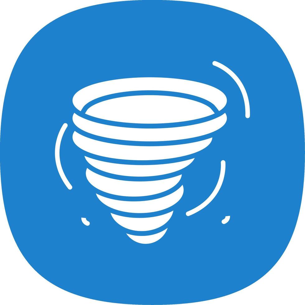 Hurricane Glyph Curve Icon Design vector