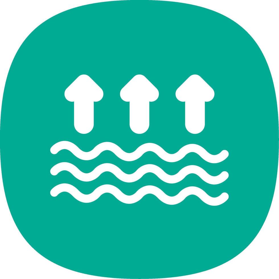 Arrows Glyph Curve Icon Design vector