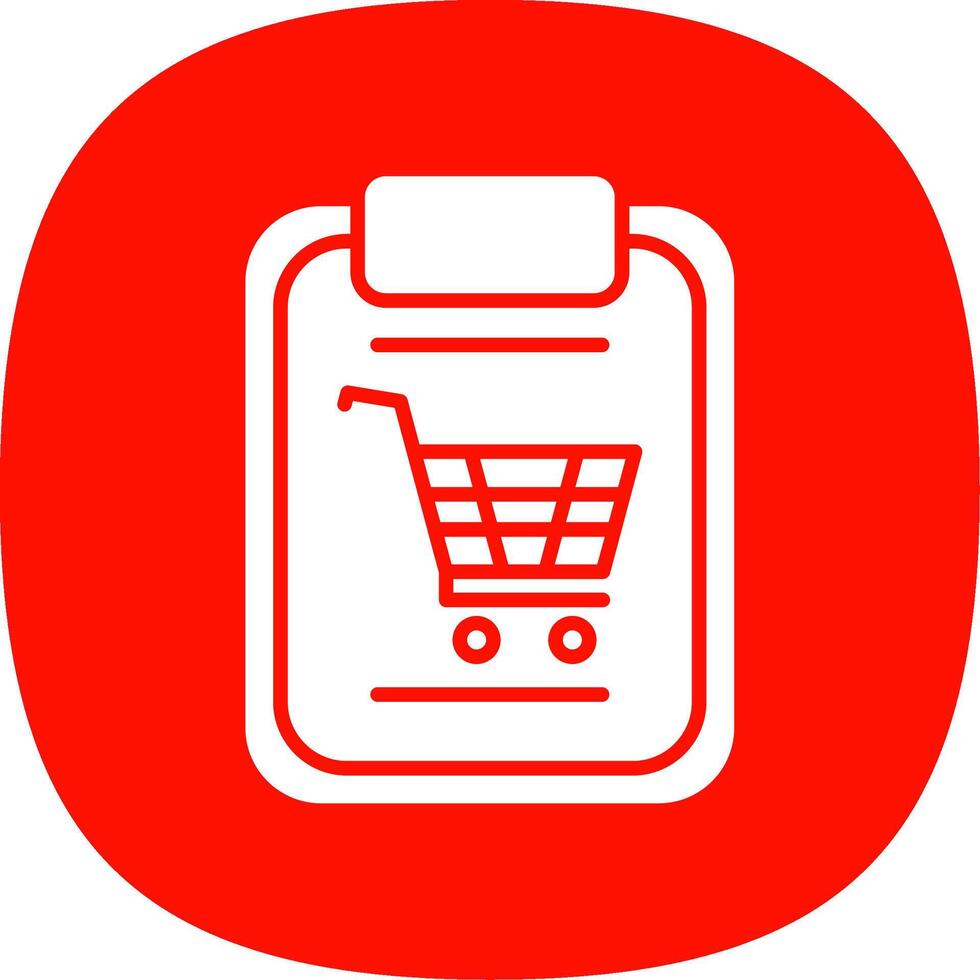 compras glifo curva icono diseño vector