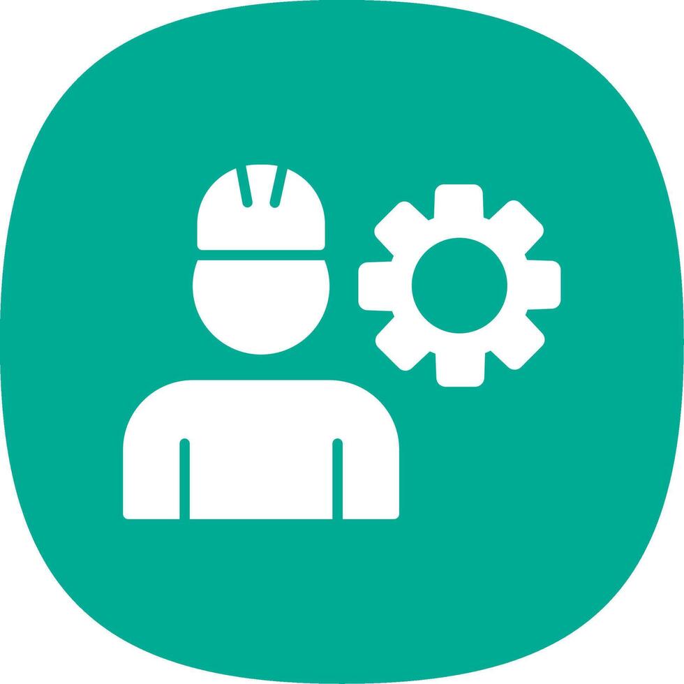 Engineering Glyph Curve Icon Design vector