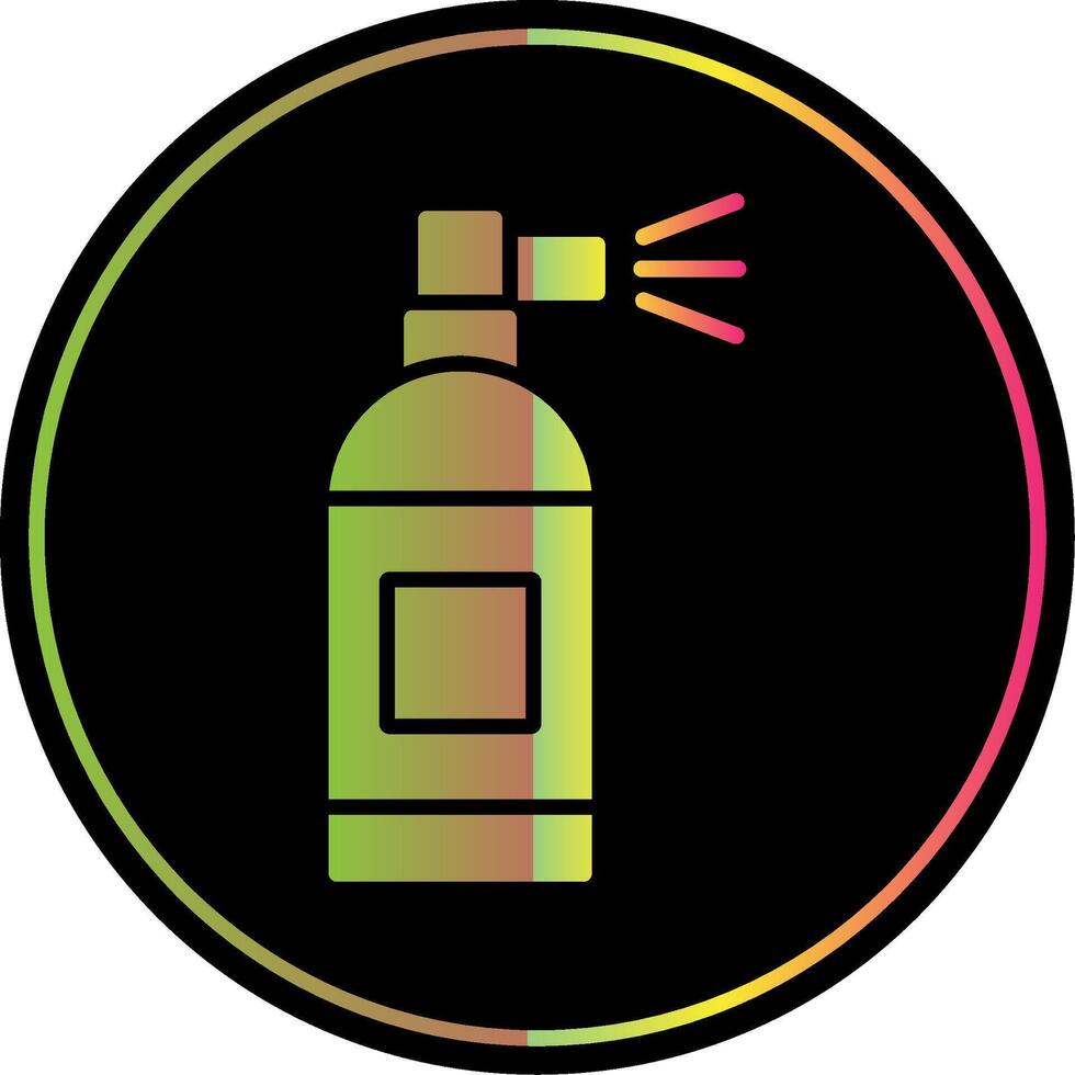 Spray Can Glyph Due Color Icon Design vector