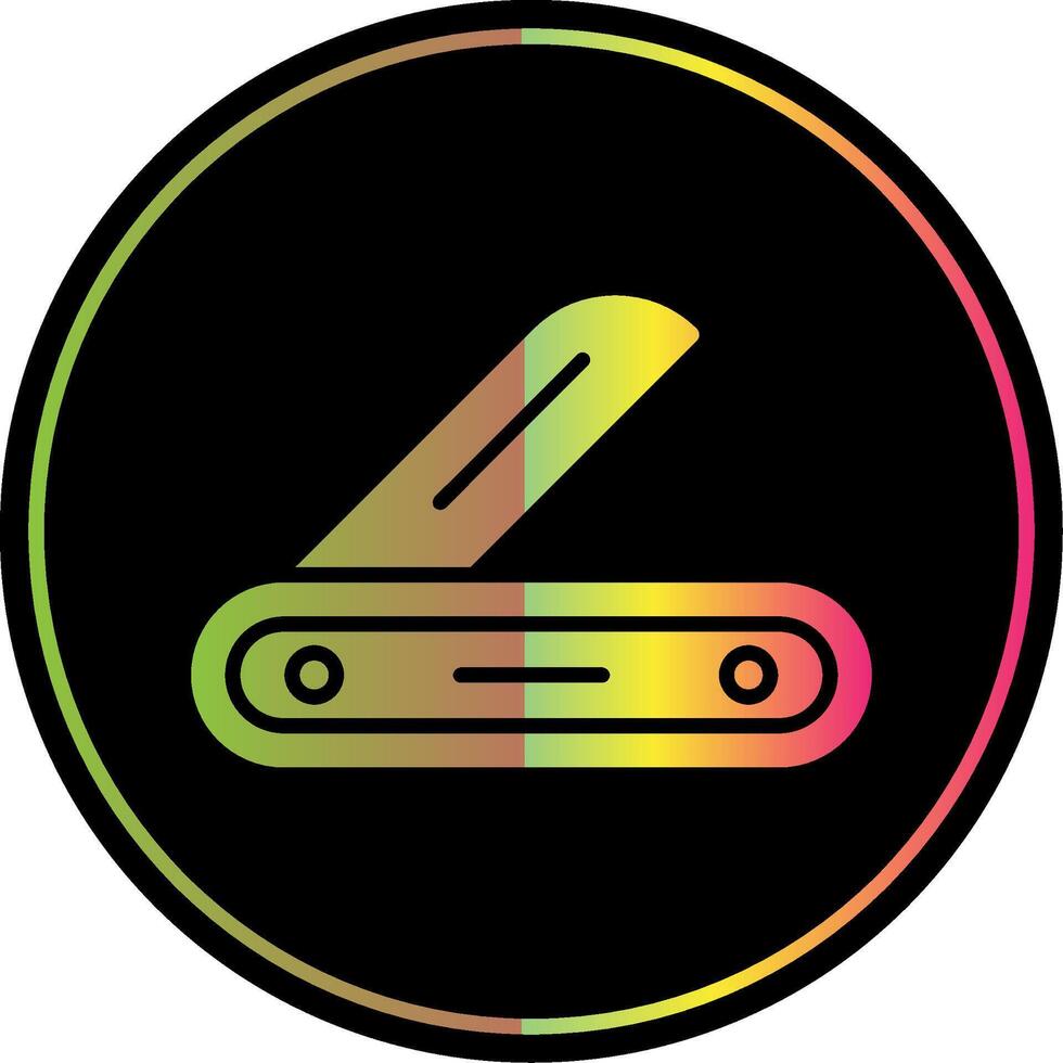 Multitool Glyph Due Color Icon Design vector