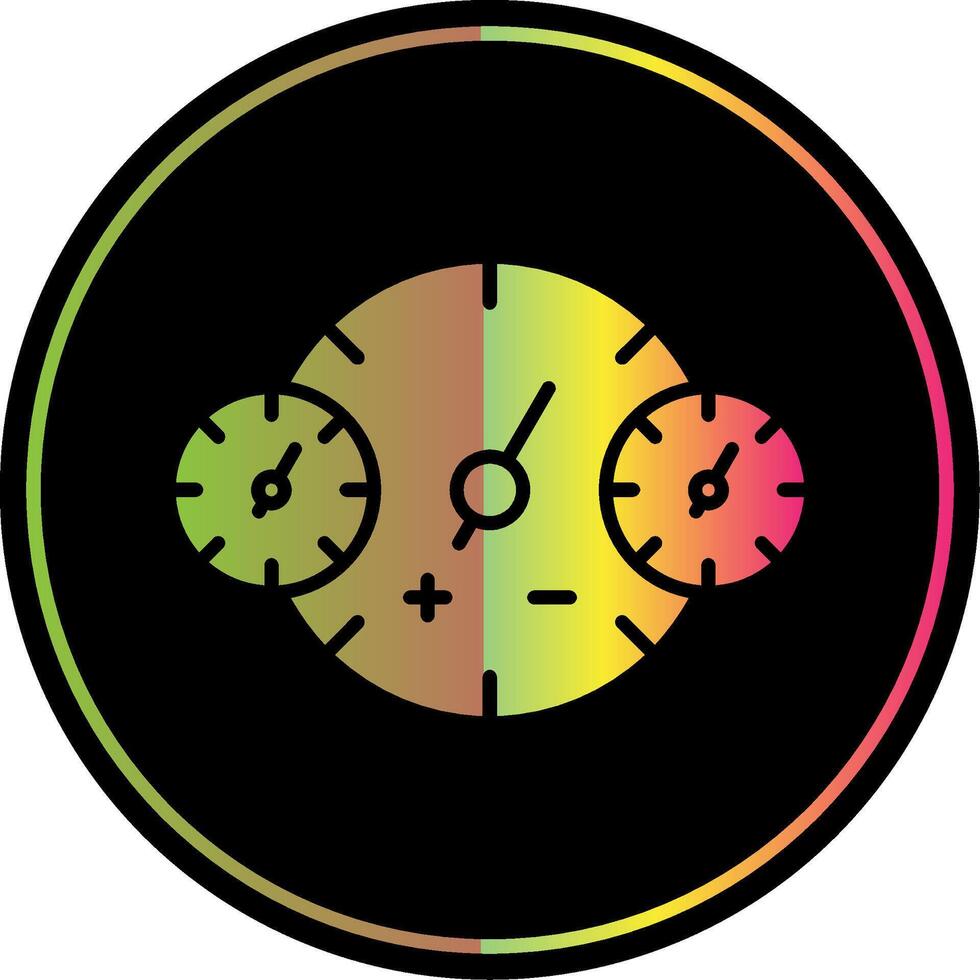 Clocks Glyph Due Color Icon Design vector