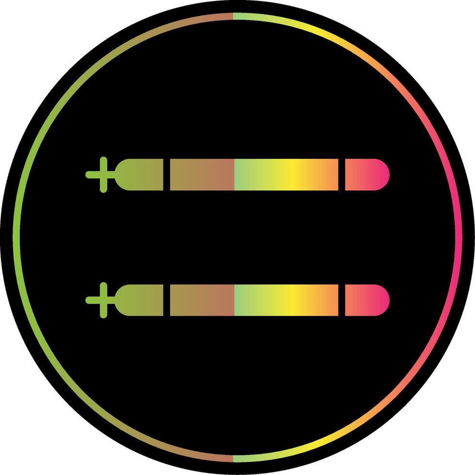 Sticks Glyph Due Color Icon Design vector