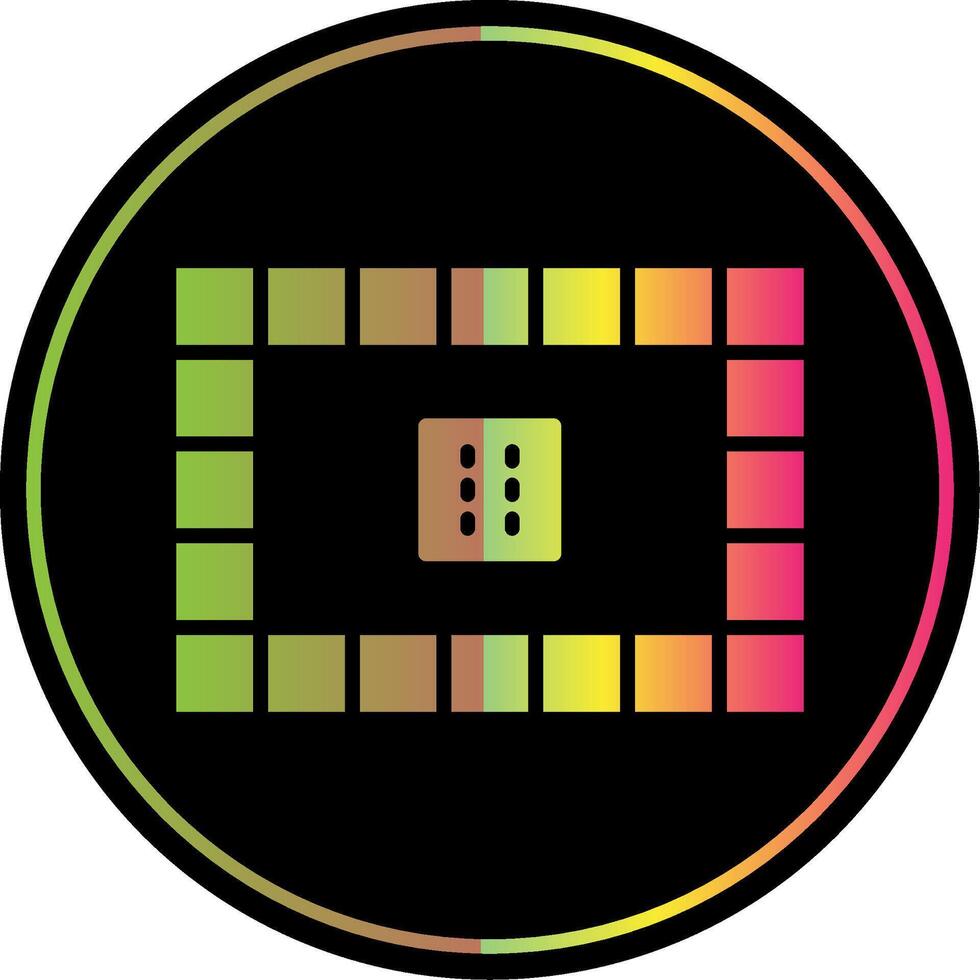 Board Games Glyph Due Color Icon Design vector