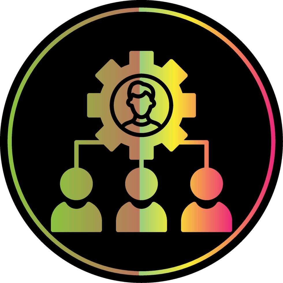 Safety Nuclear Glyph Due Color Icon Design vector