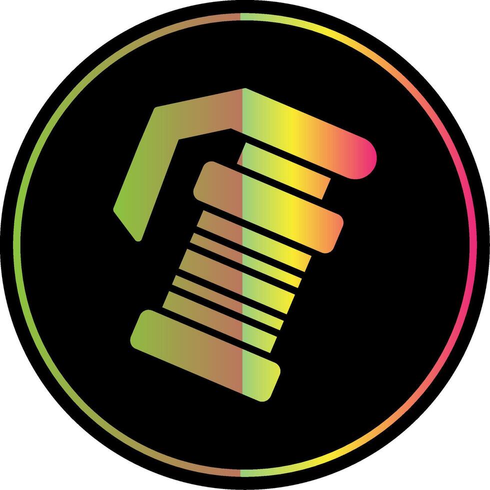 Grenade Glyph Due Color Icon Design vector