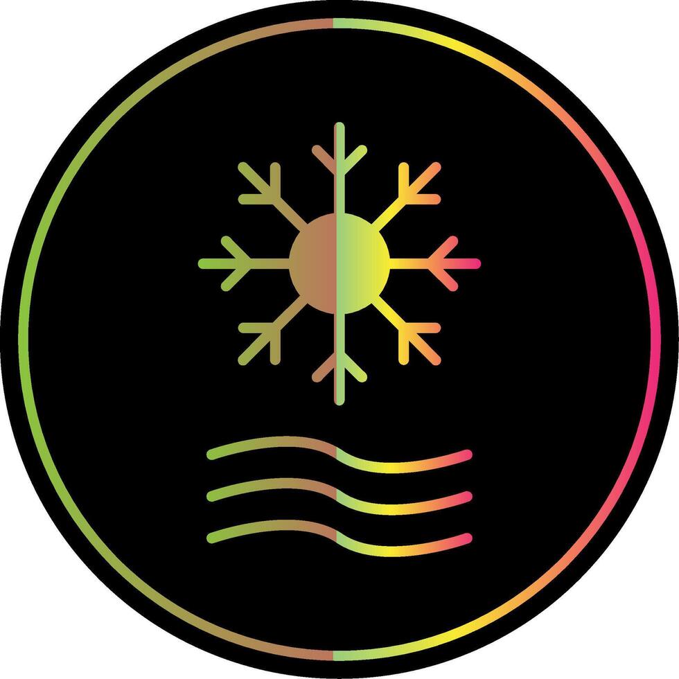 Defrost Glyph Due Color Icon Design vector