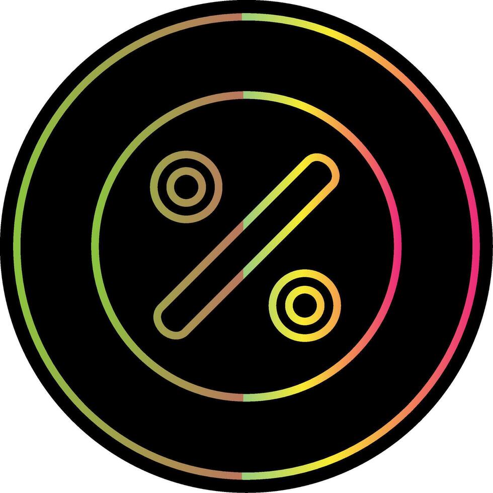 Divide Line Gradient Due Color Icon Design vector
