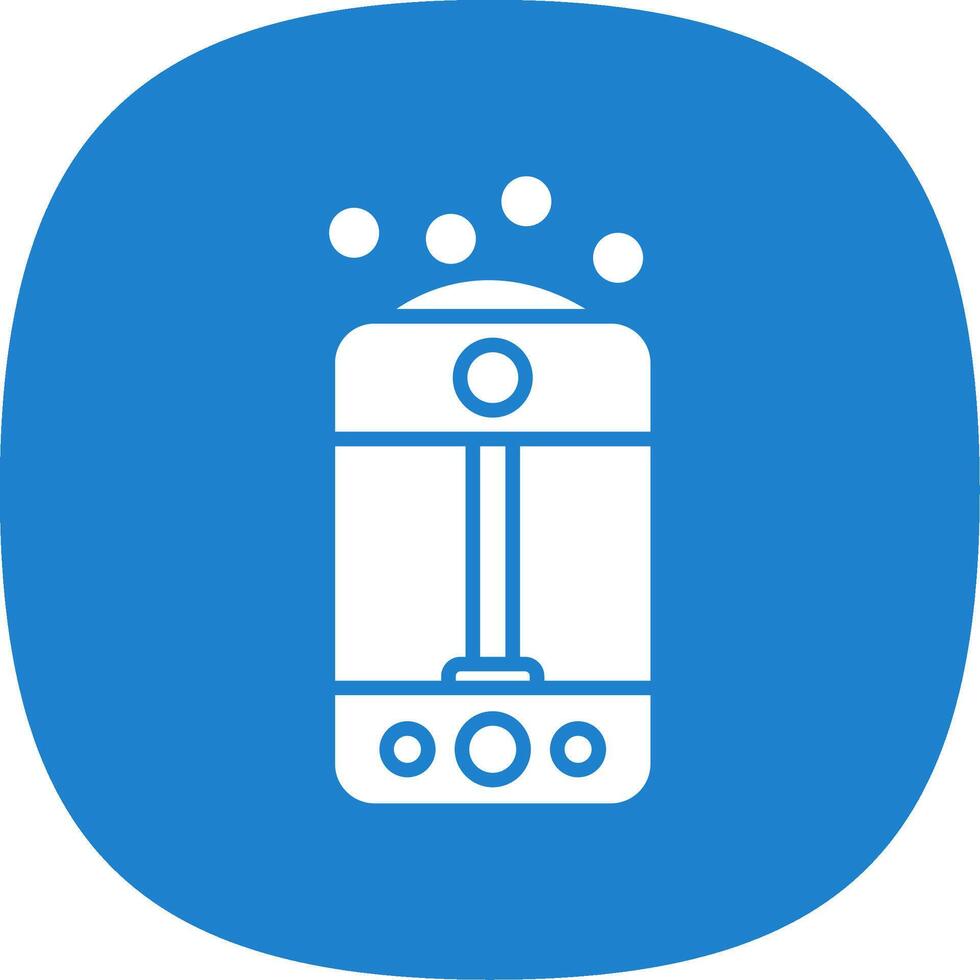 Humidifier Glyph Curve Icon Design vector