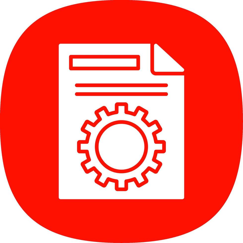 File Management Glyph Curve Icon Design vector