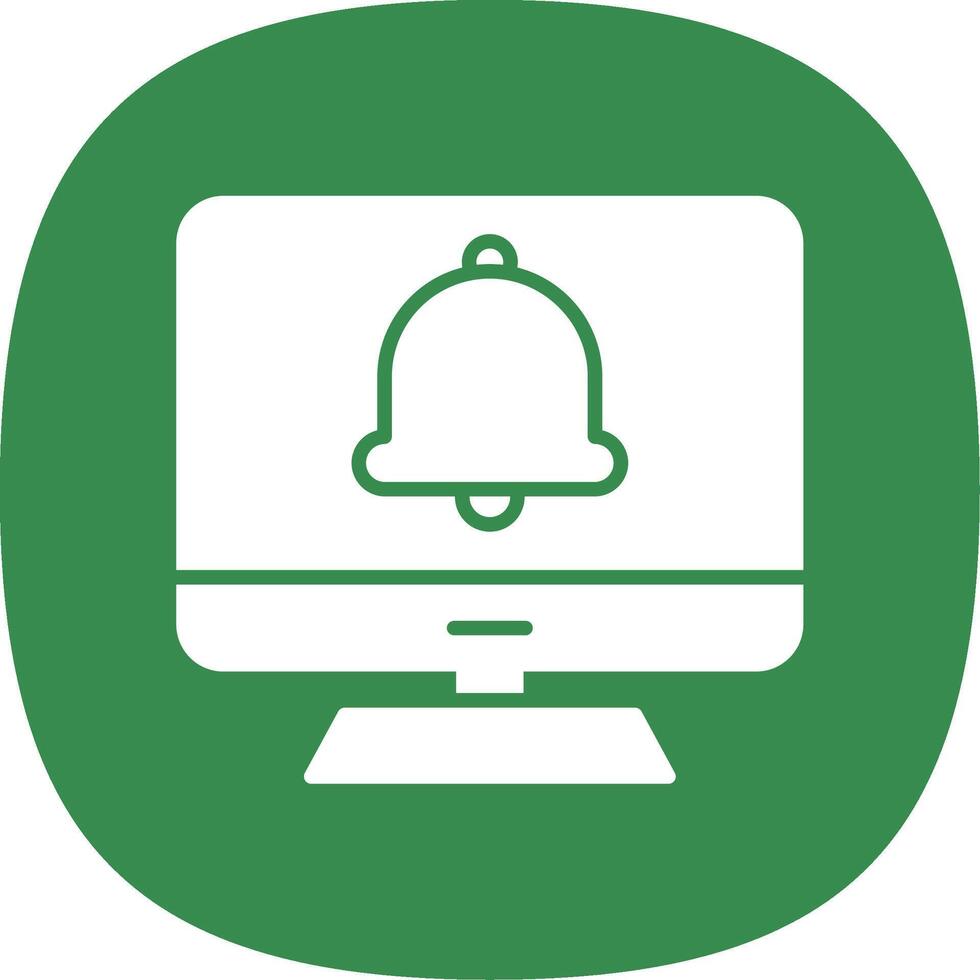 Computer Glyph Curve Icon Design vector