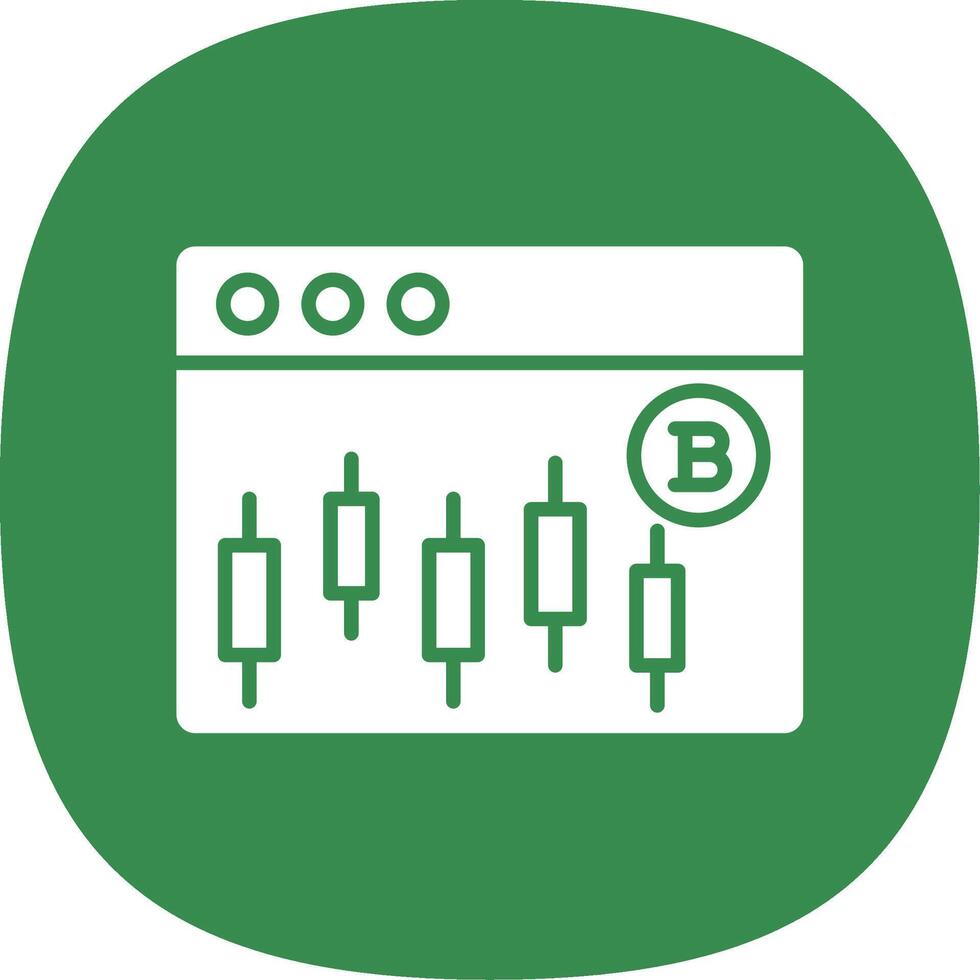 Stocks Stocks Glyph Curve Icon Design vector
