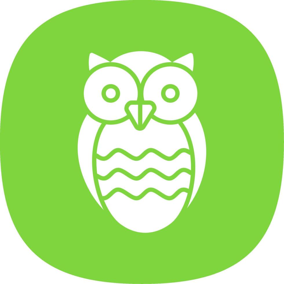 Wisdom Glyph Curve Icon Design vector