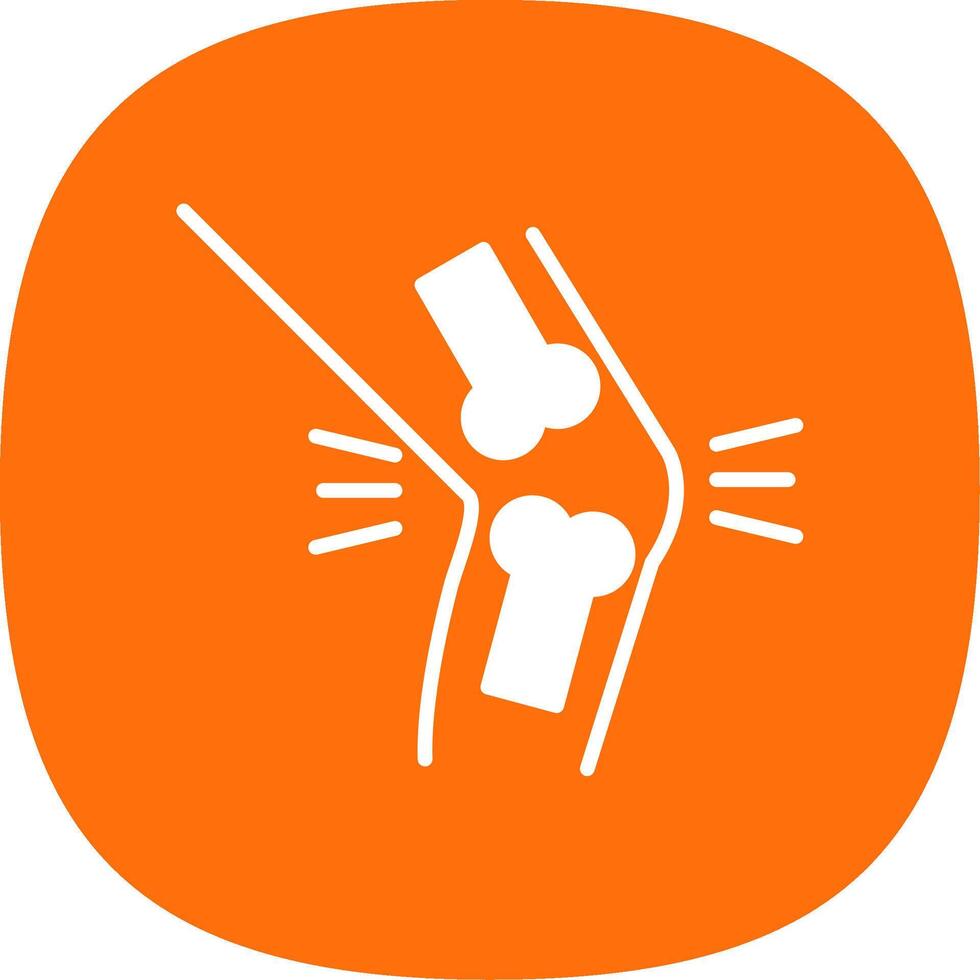 Orthopedics Glyph Curve Icon Design vector