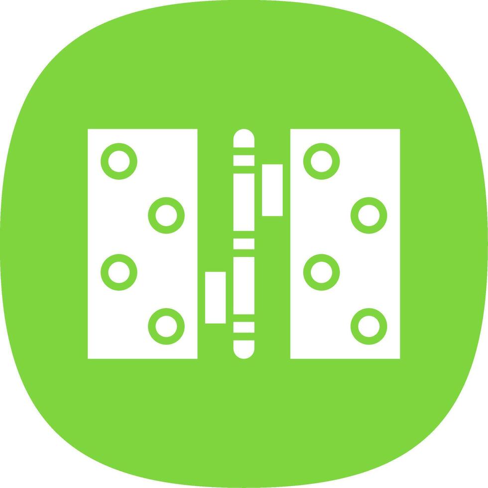 Hinge Glyph Curve Icon Design vector