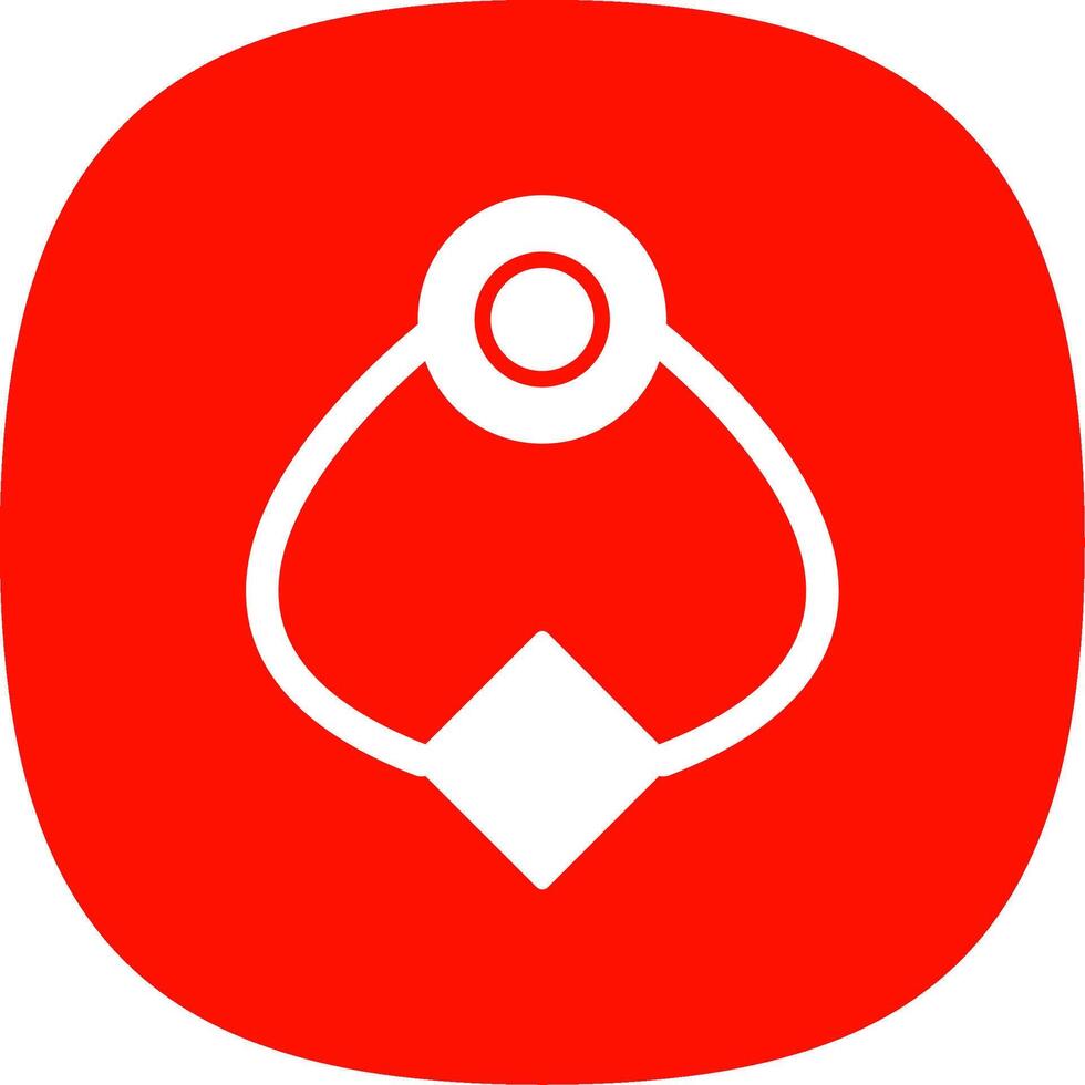 Door Knocker Glyph Curve Icon Design vector