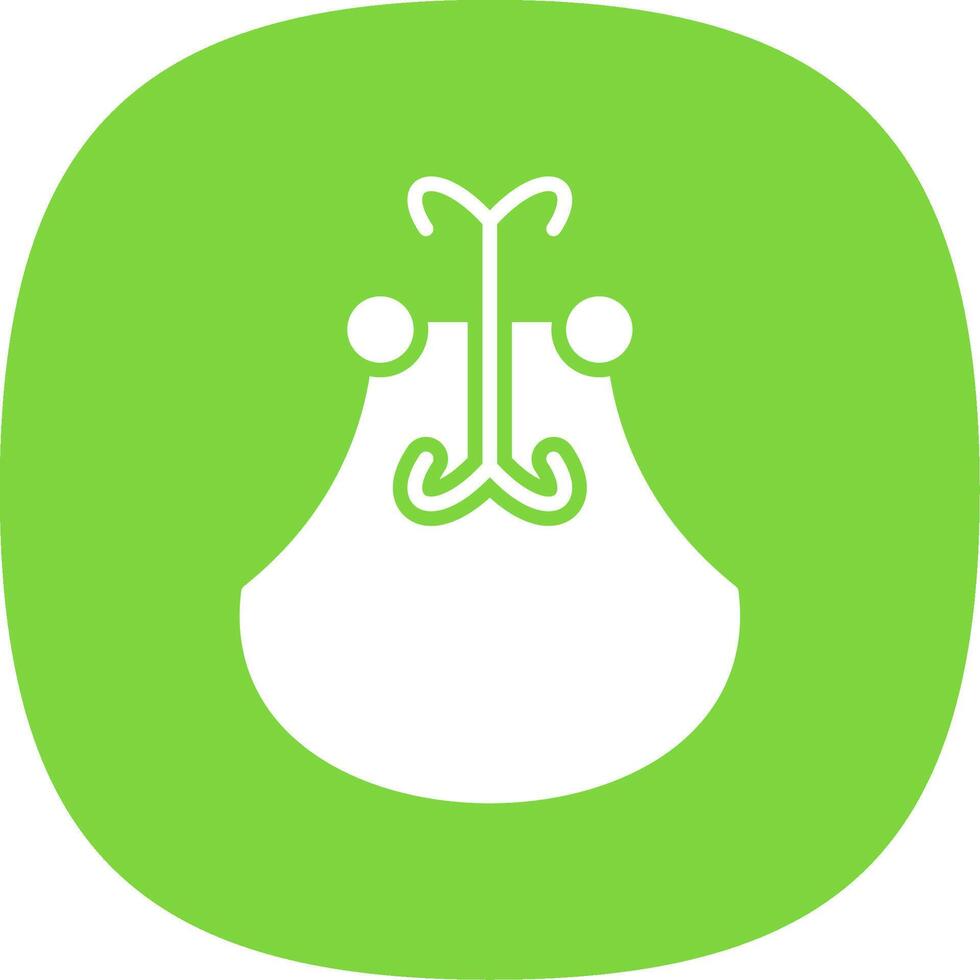 Door Knocker Glyph Curve Icon Design vector