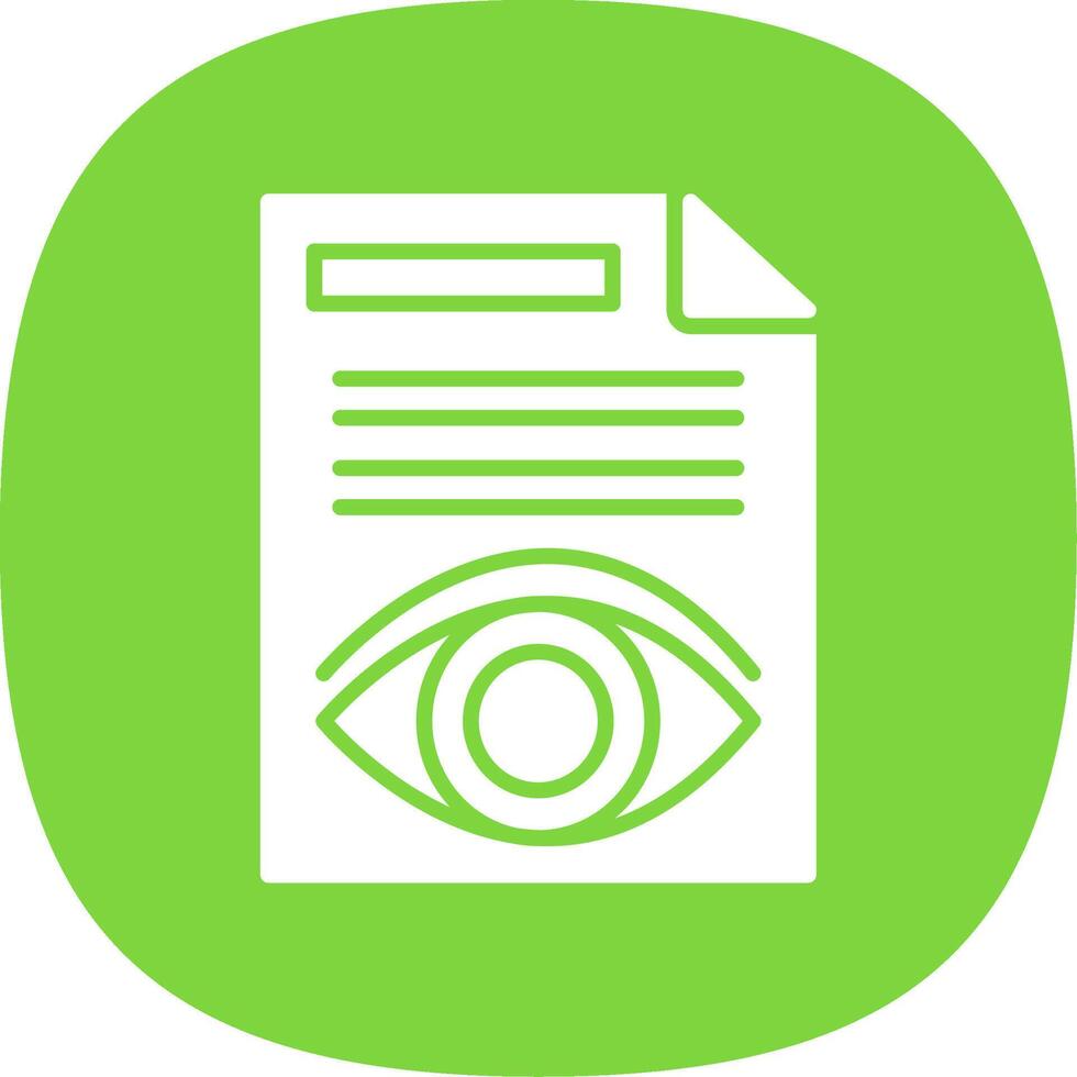 Document Glyph Curve Icon Design vector