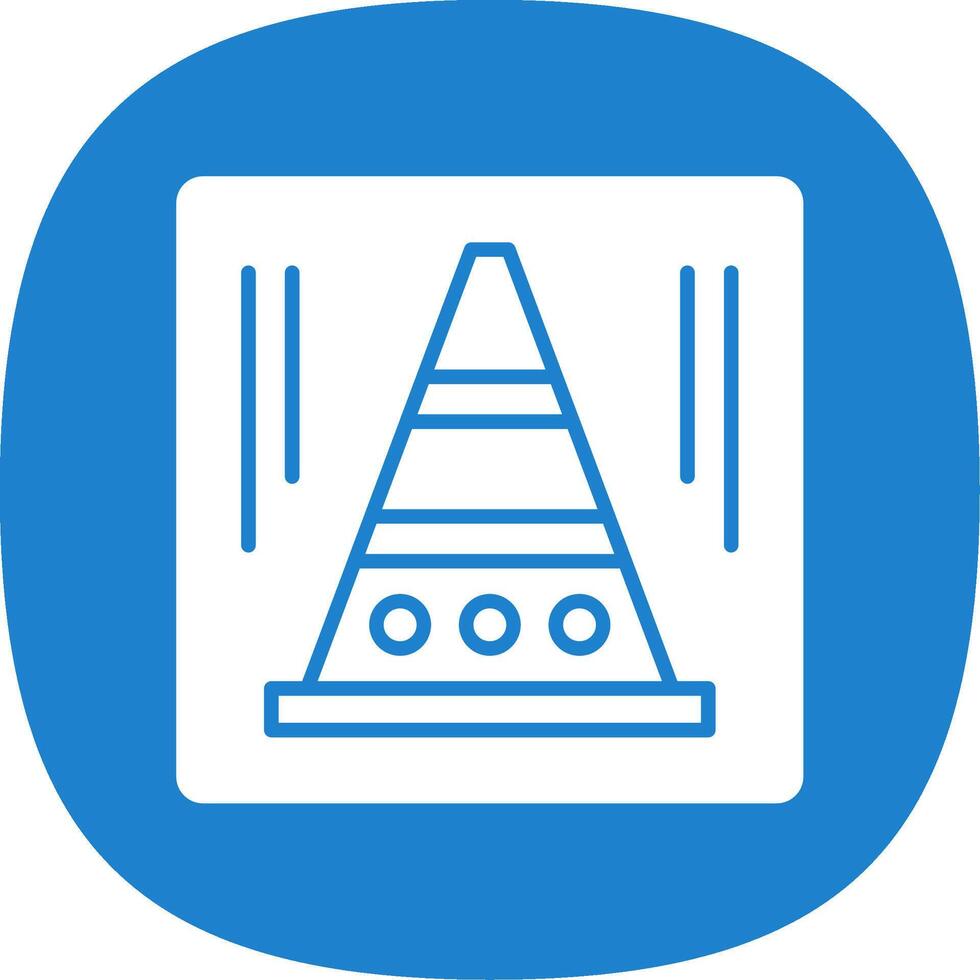 Subtitles Glyph Curve Icon Design vector