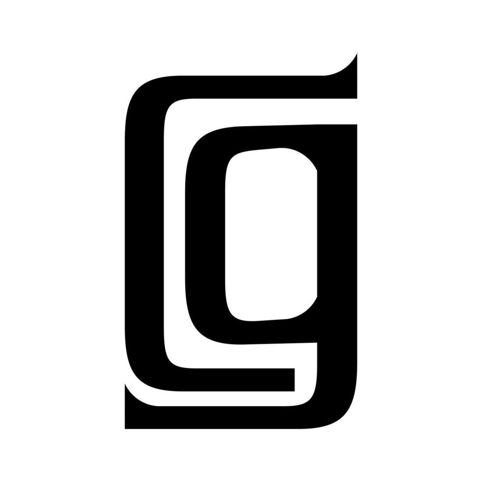 letter c g logo design vector