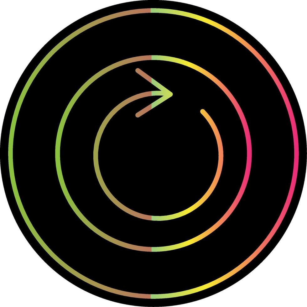 Loop Line Gradient Due Color Icon Design vector
