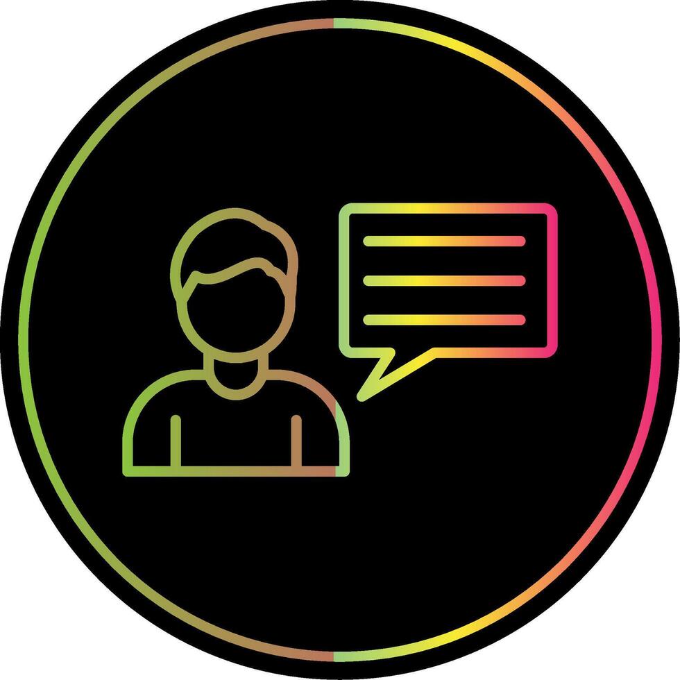 Business Consulting Line Gradient Due Color Icon Design vector