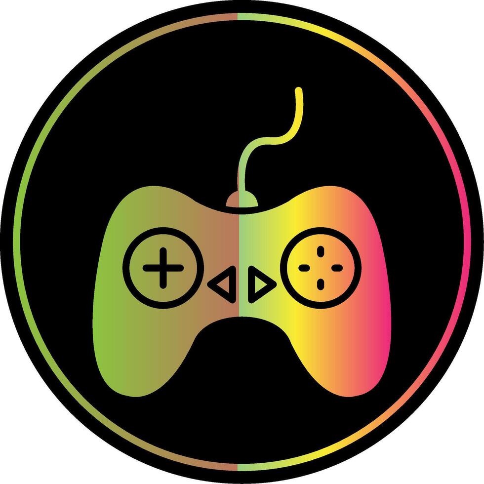 Controller Glyph Due Color Icon Design vector