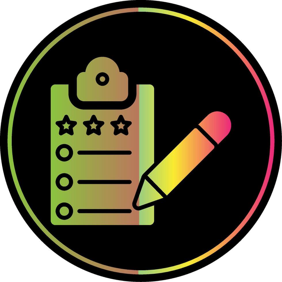 Quality Control Glyph Due Color Icon Design vector