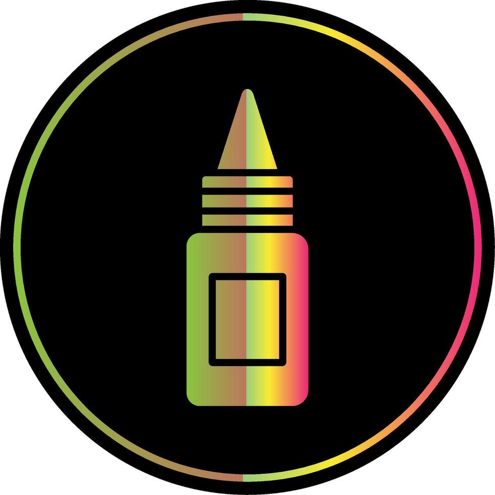 Bottle Glyph Due Color Icon Design vector