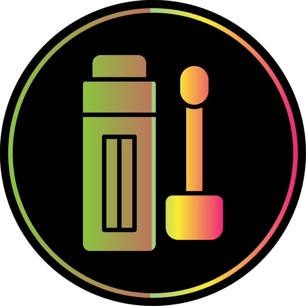 Concealer Glyph Due Color Icon Design vector