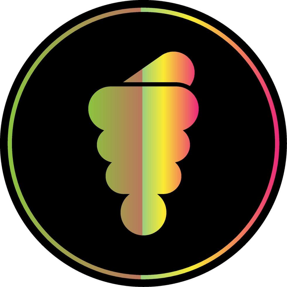 Conch Shell Glyph Due Color Icon Design vector