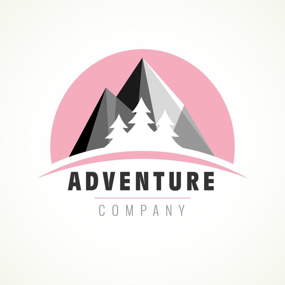 Adventure logo concept. Camping or travel icon vector