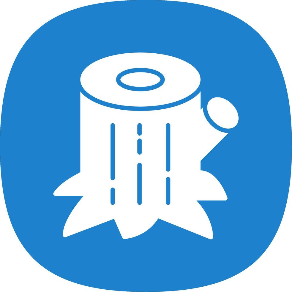 Trunk Glyph Curve Icon Design vector