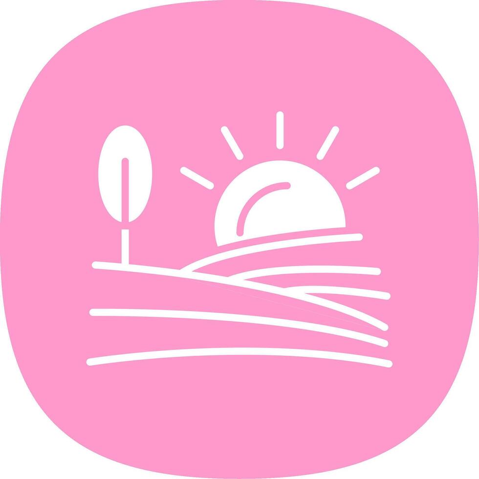 Farm Glyph Curve Icon Design vector