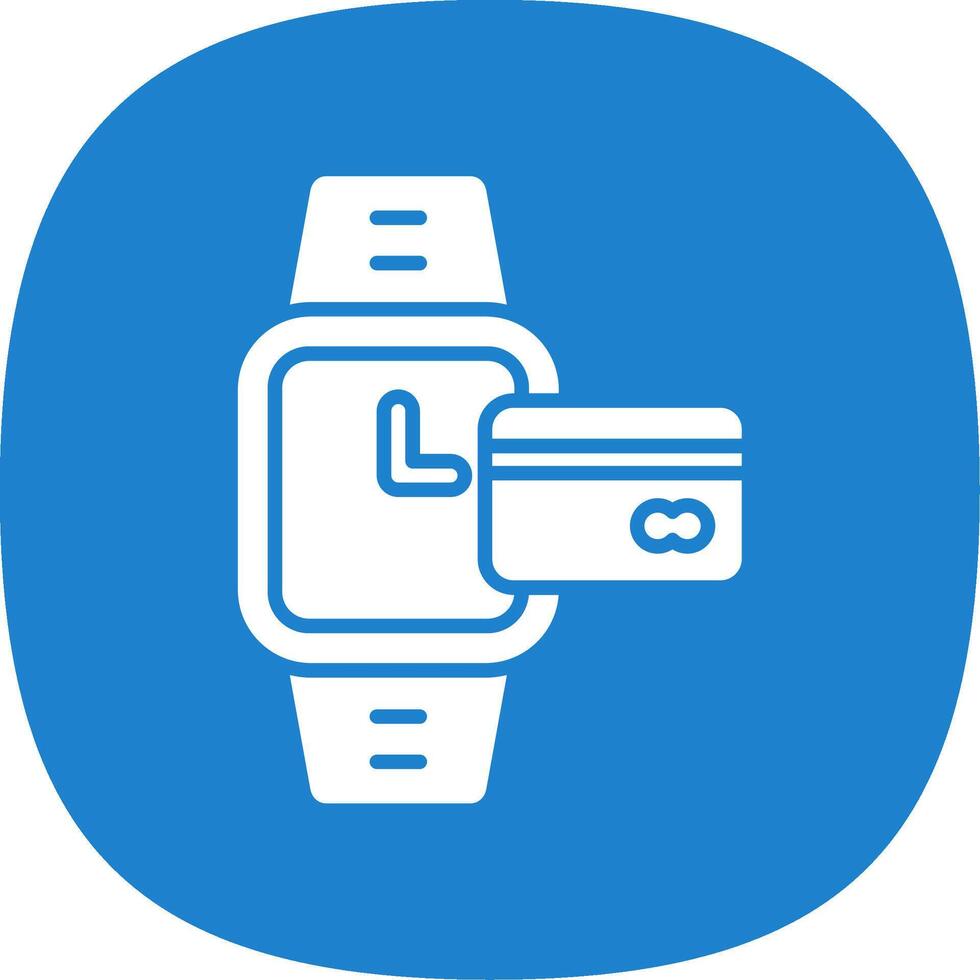 Card Payment Glyph Curve Icon Design vector