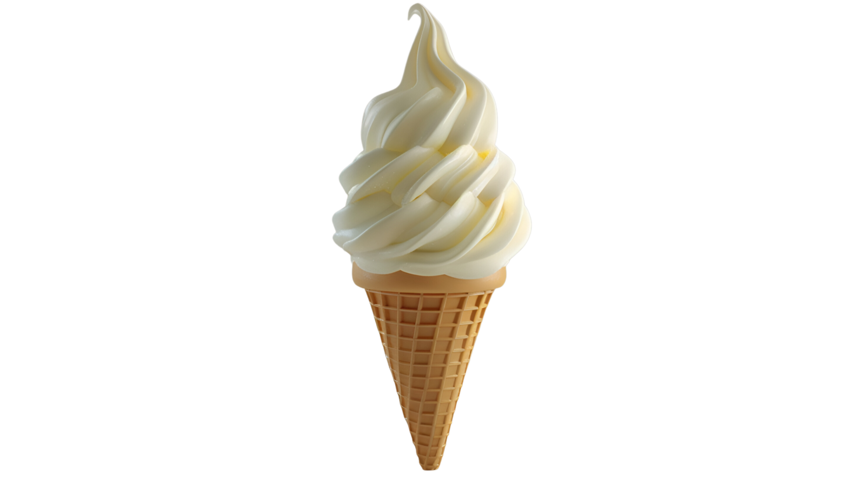 Ice Cream Cone No Background Applicable to Any Context Perfect for Print on Demand png