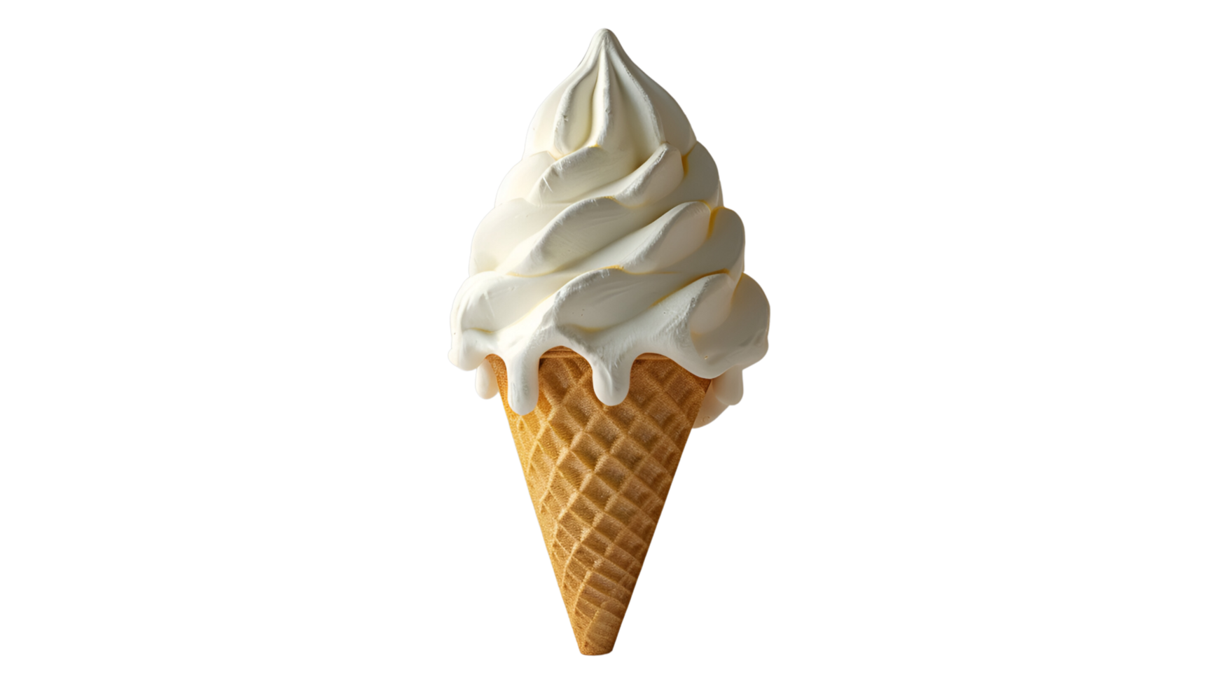 Ice Cream Cone No Background Applicable to Any Context Perfect for Print on Demand png