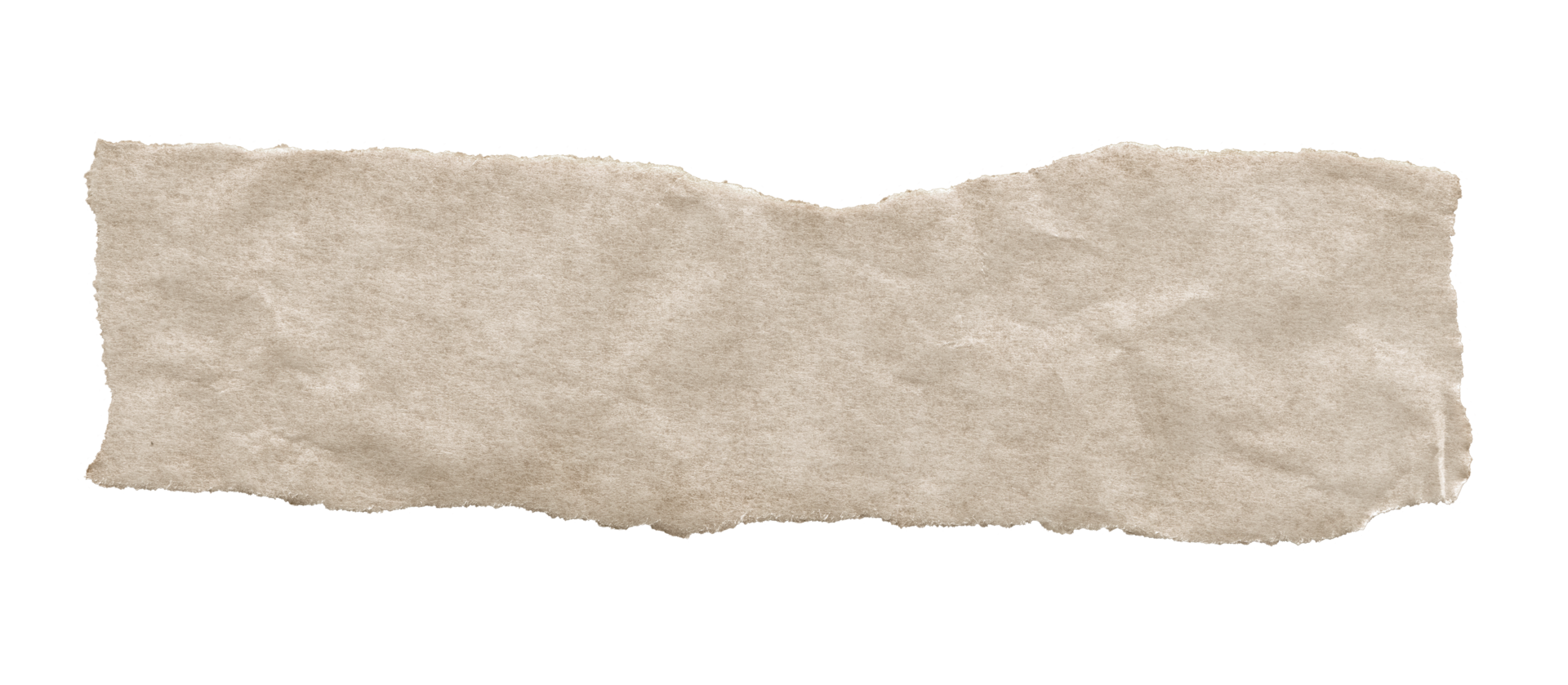 Brown Textured Torn Paper Edge. Ripped Craft Paper for Scrapbooking and Collages png
