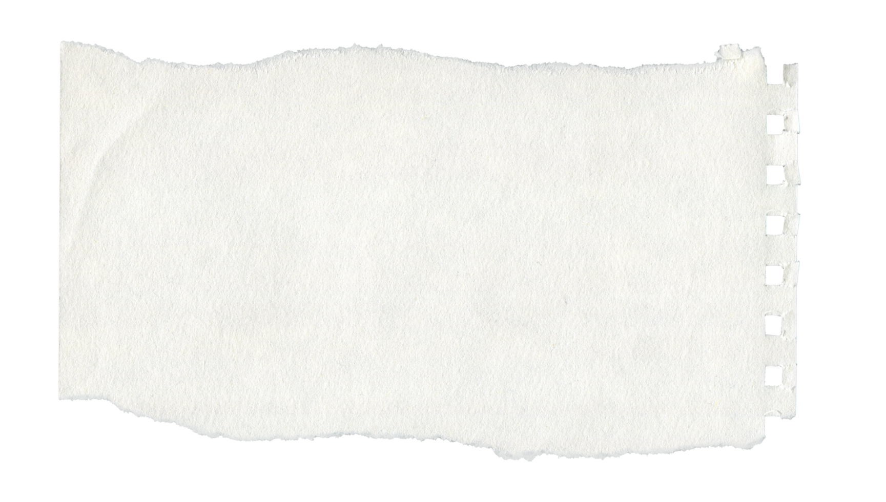 White Textured Torn Paper Edge. Ripped Craft Paper for Scrapbooking and Collages png
