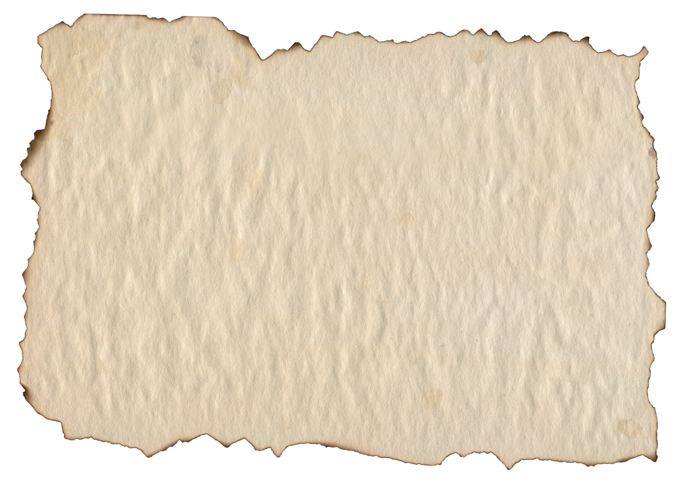 Brown Burned Ripped Paper Texture. Old Map Paper Template for Scrapbooking and Collages png