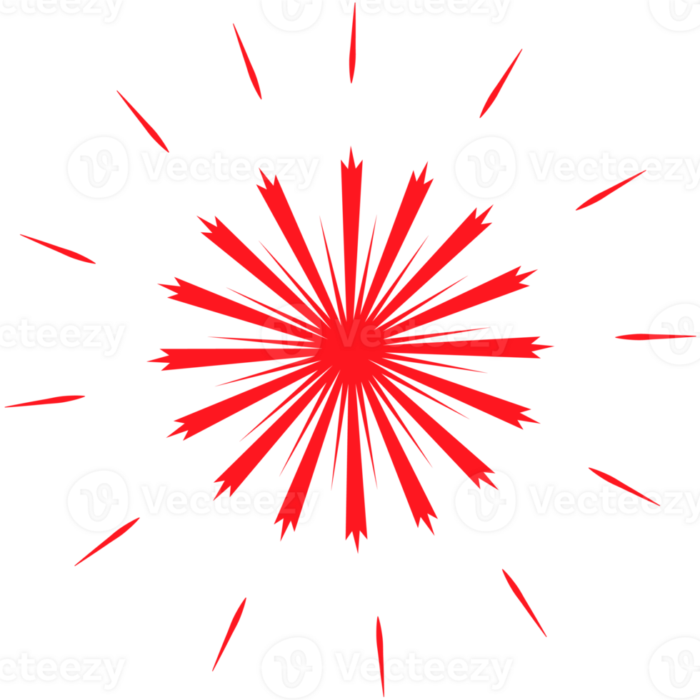 . Red beams firework. Best for sale sticker, price tag, quality mark. png