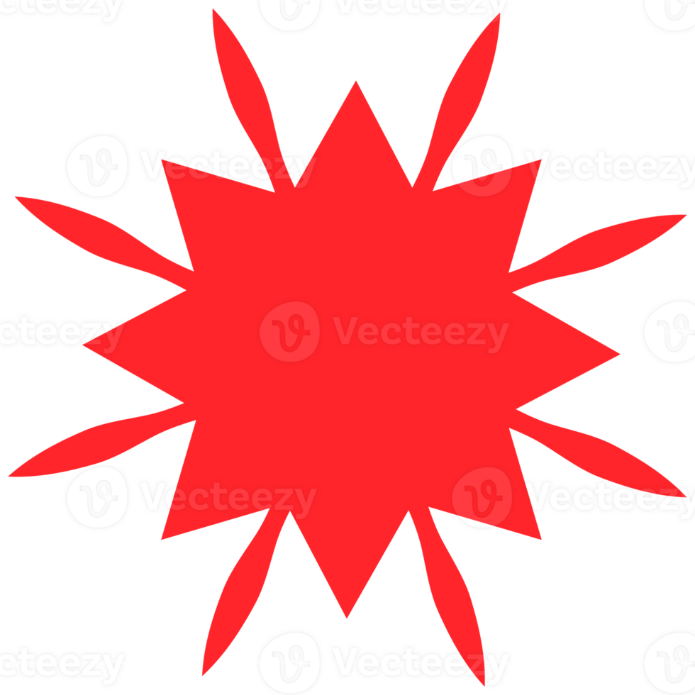 . Red beams firework. Best for sale sticker, price tag, quality mark. png