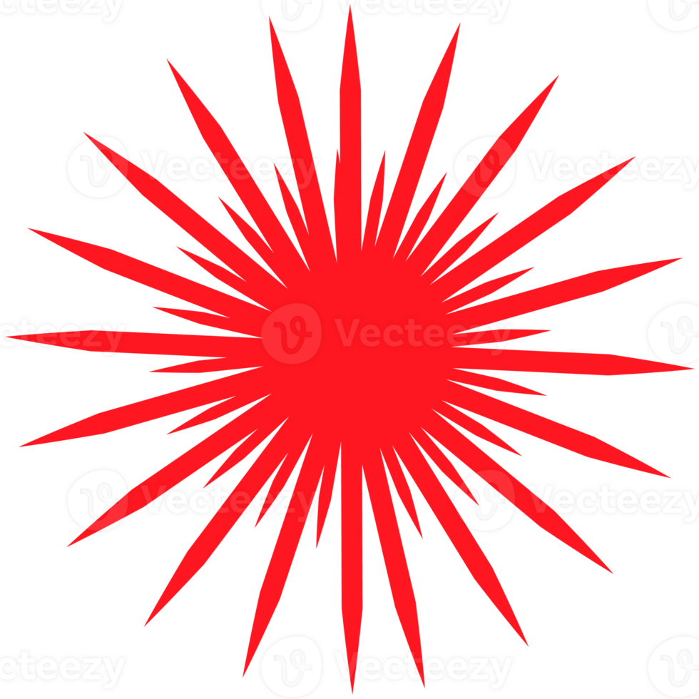 . Red beams firework. Best for sale sticker, price tag, quality mark. png