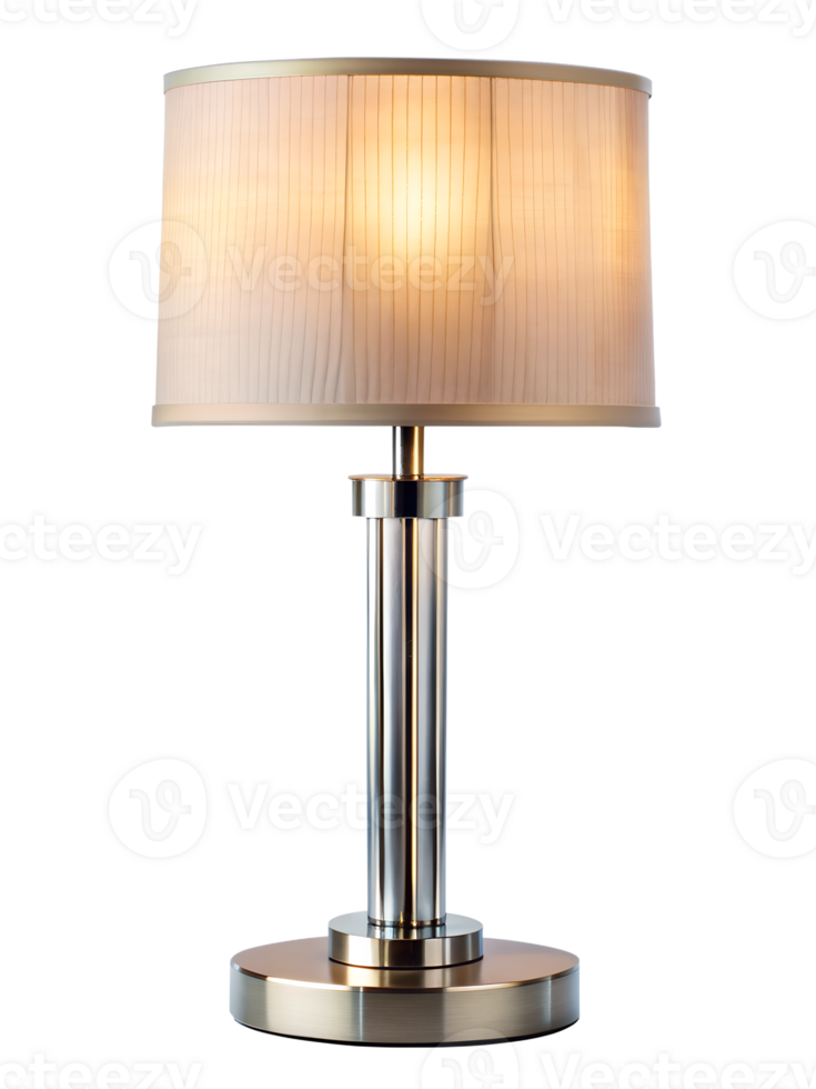 cozy style table lamp isolated on transparent background. png