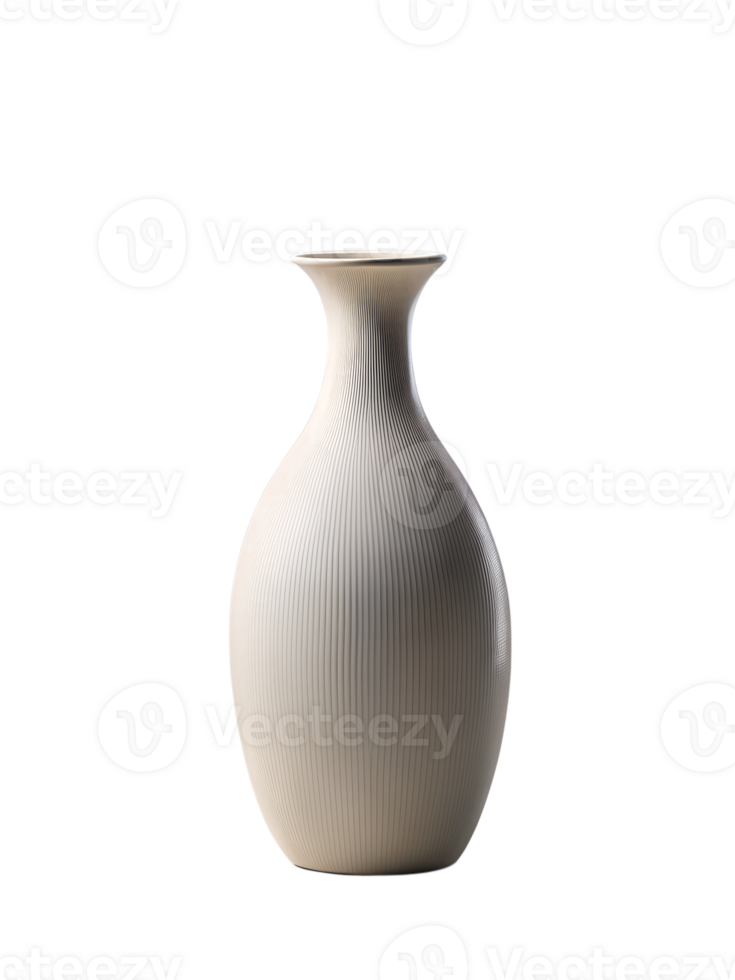 , minimalist style vase isolated on transparent background png